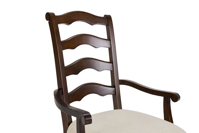 Savannah Dark Tone Upholstered Arm Chair