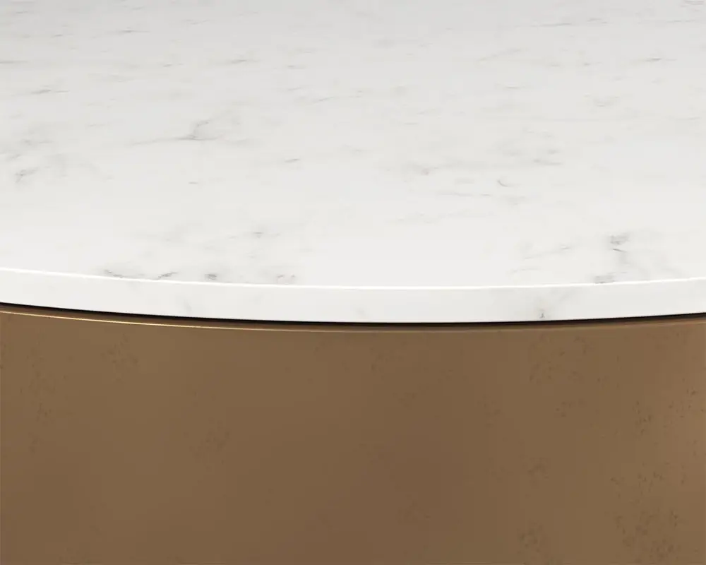 Ginnie White Round Coffee Table Ginnie White Round Coffee Table