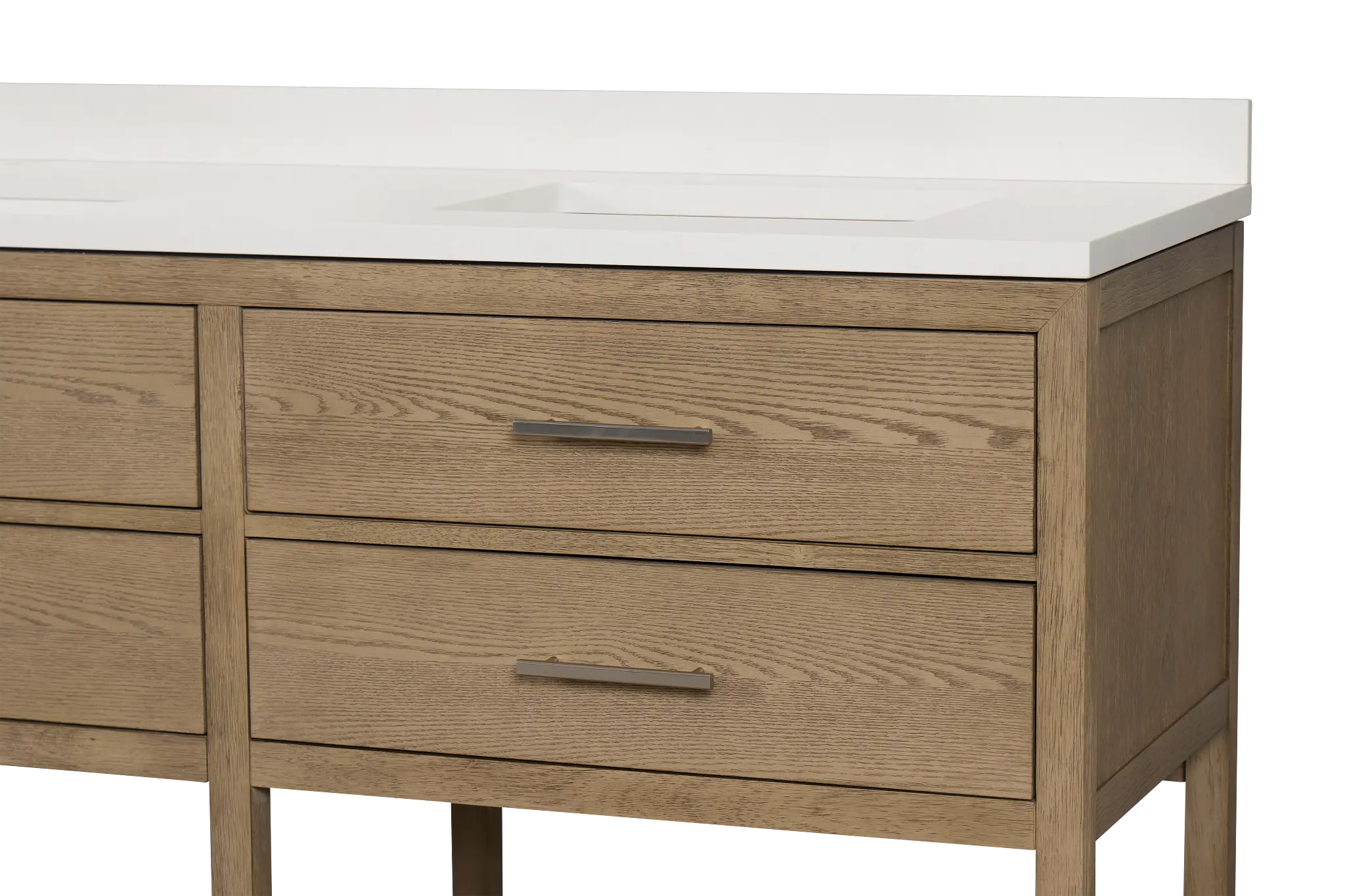 Alden Light Gray 60" Double Bathroom Vanity Alden Light Gray 60" Double Bathroom Vanity