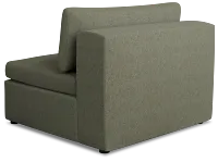 Destin Sutton Green Fabric Armless Chair