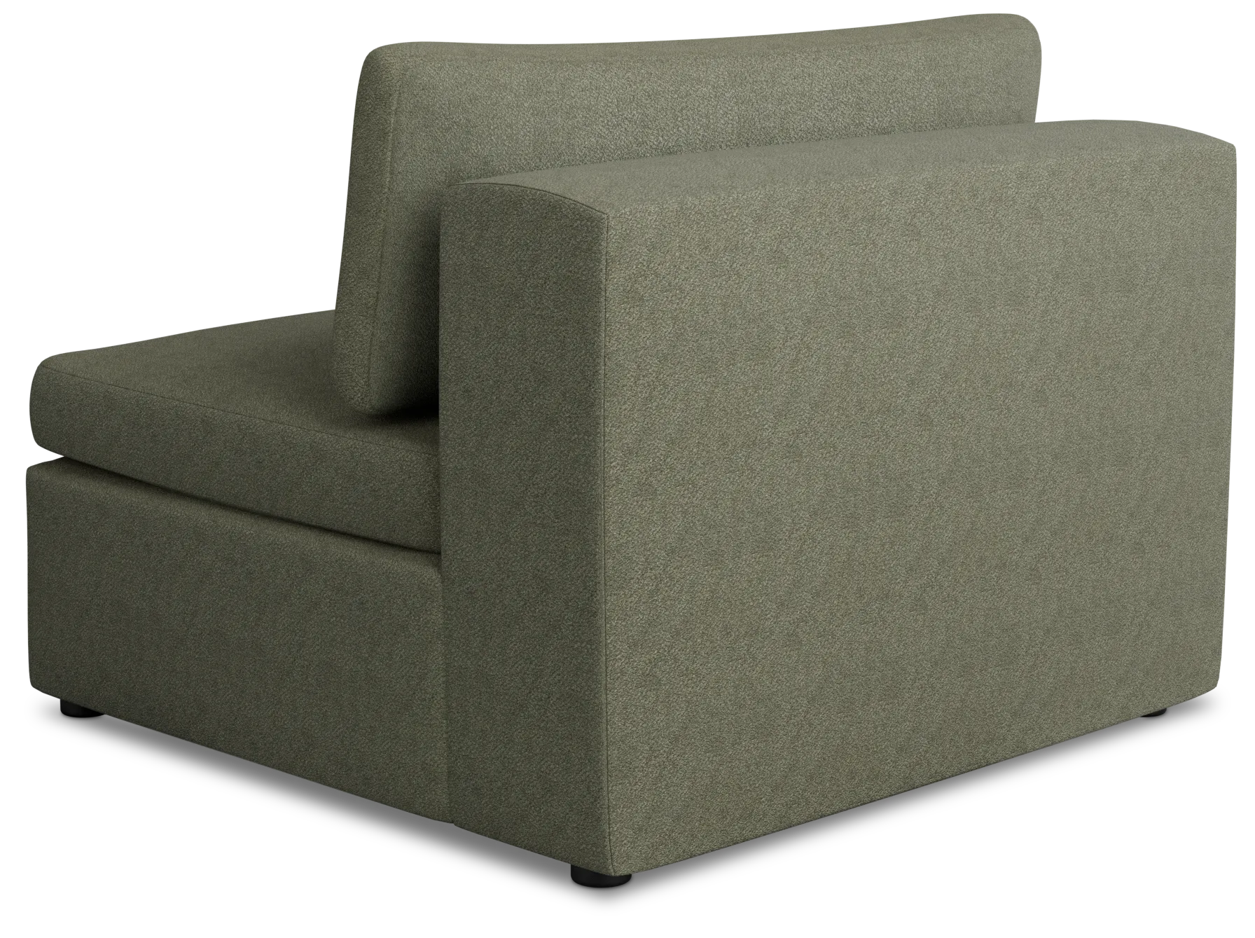 Destin Sutton Green Fabric Armless Chair