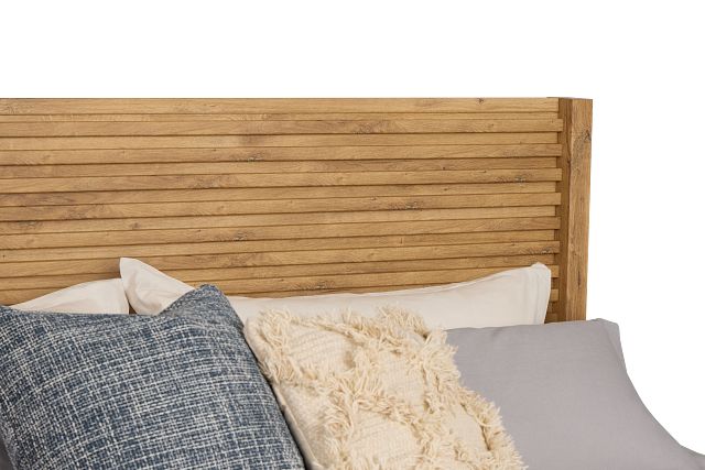 Perry Light Tone Panel Bed