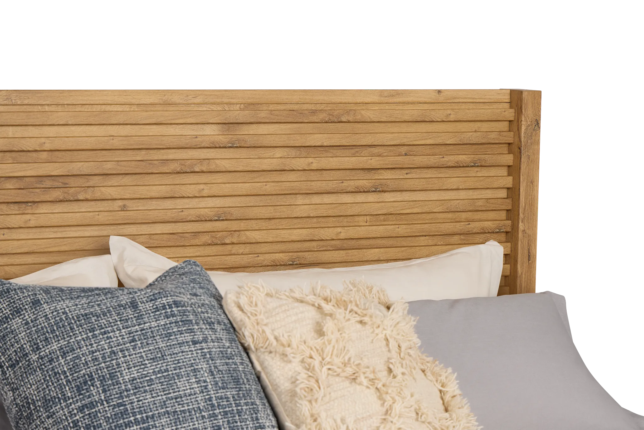 Perry Light Tone Panel Bed