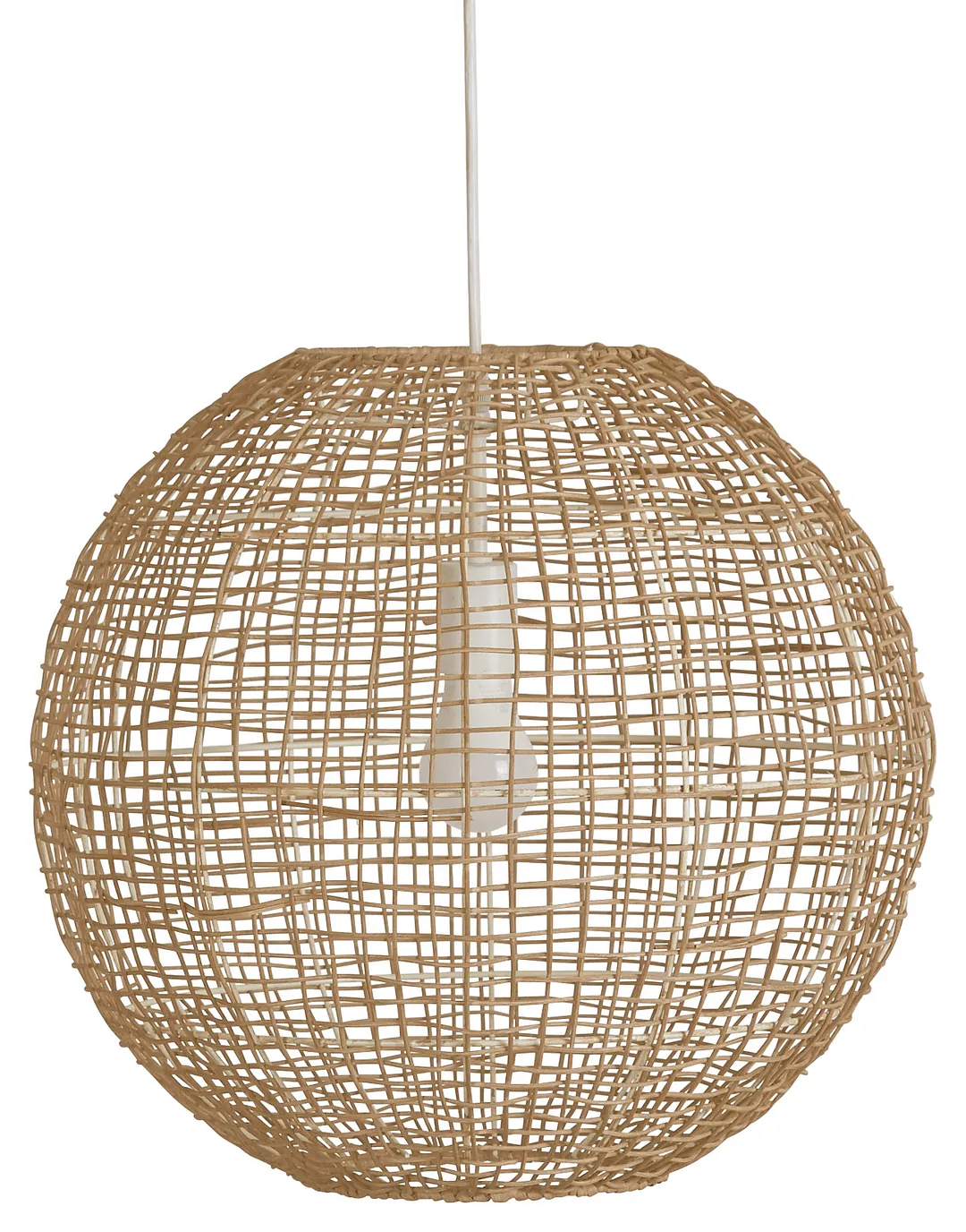 Rattan Large Round Pendant