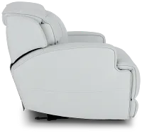 Reign Gray Lthr/vinyl Power Recliner With Power Headrest