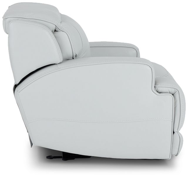 Reign Gray Lthr/vinyl Power Recliner With Power Headrest