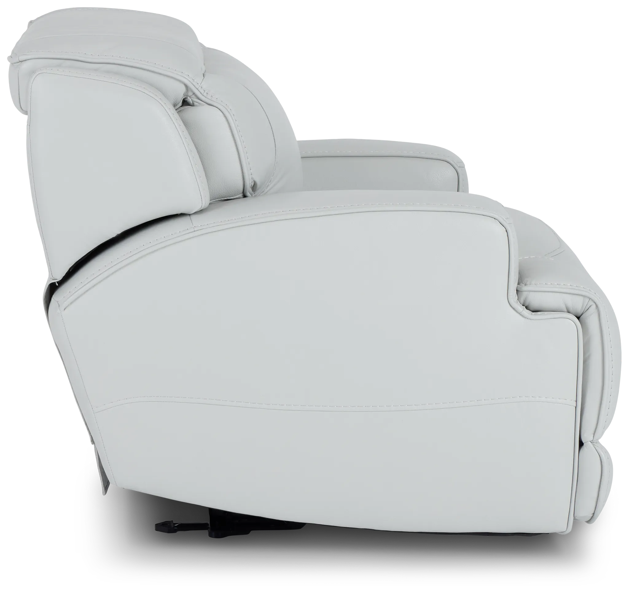 Reign Gray Lthr/vinyl Power Recliner With Power Headrest