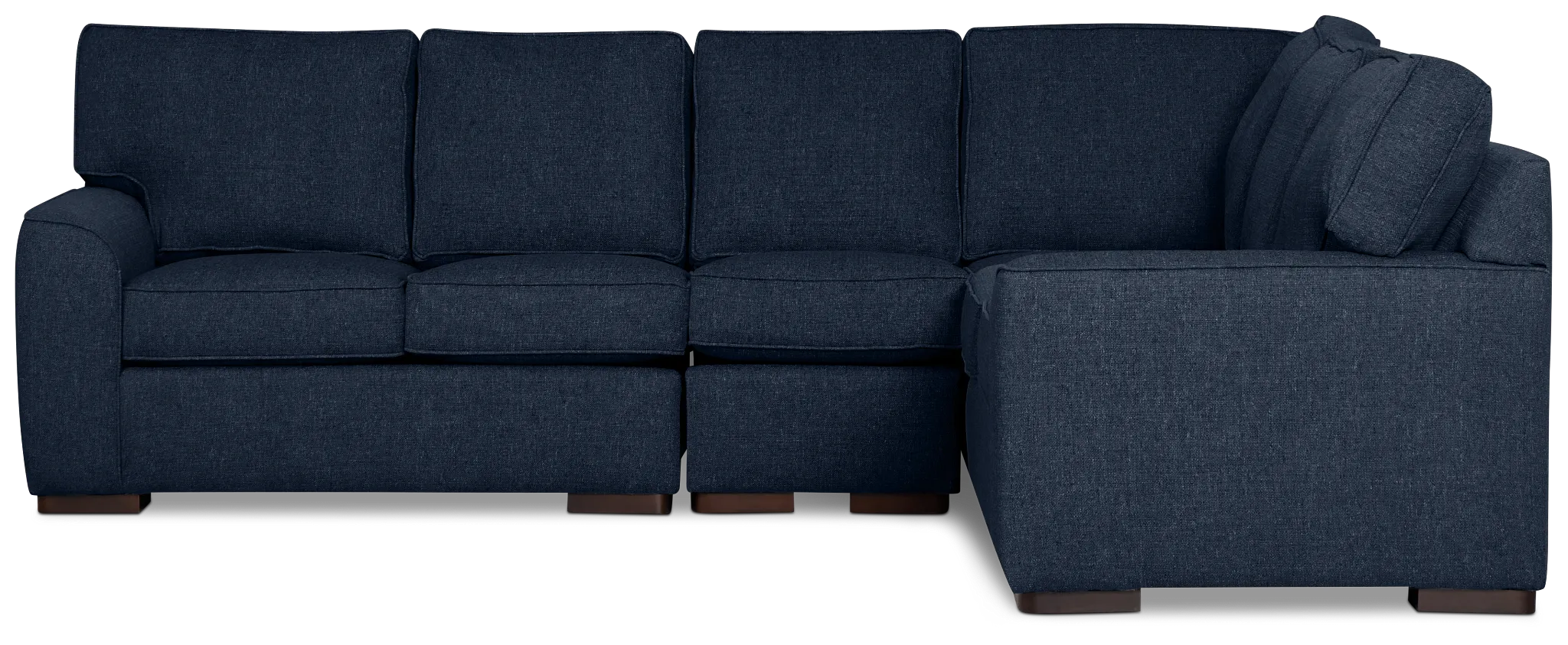 Sinclair Dark Blue Fabric Large Two-arm Sectional