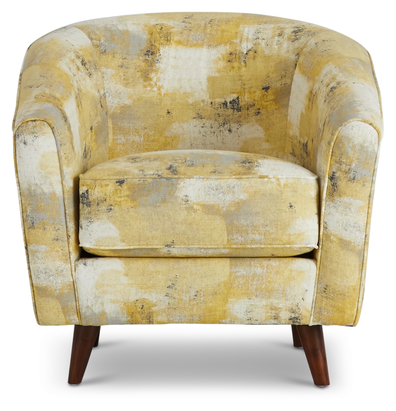 Antalya Yellow Fabric Accent Chair