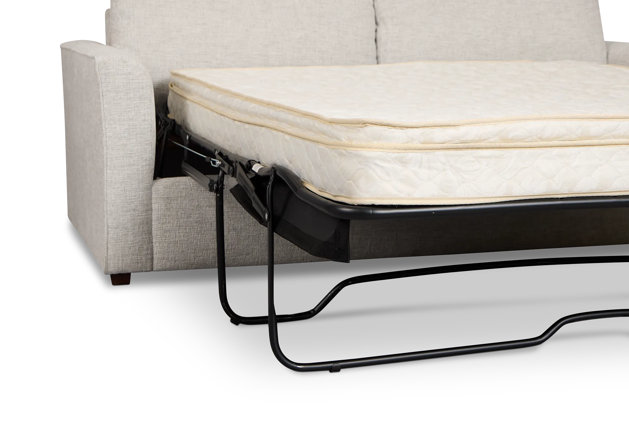 Miller Light Gray Fabric Innerspring Sleeper