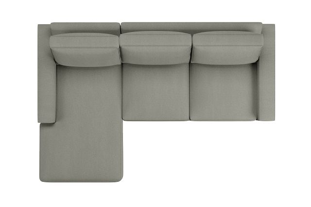 Edgewater Delray Pewter Left Chaise Sectional