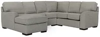 Austin Gray Fabric Medium Left Chaise Sectional