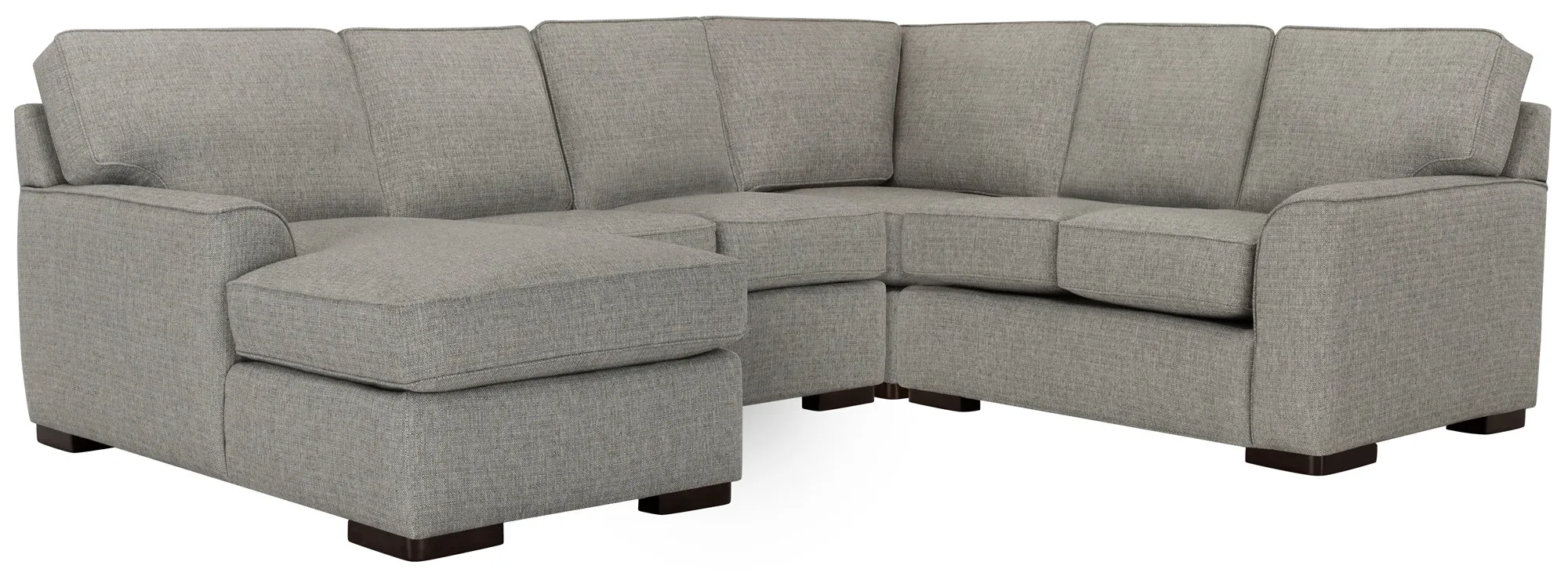 Austin Gray Fabric Medium Left Chaise Sectional