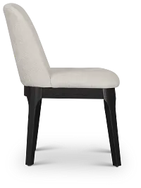 Emory Black Upholstered Side Chair