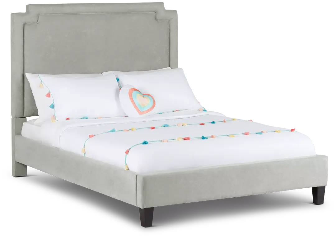 Whitney Taupe Uph Platform Bed Whitney Taupe Uph Platform Bed