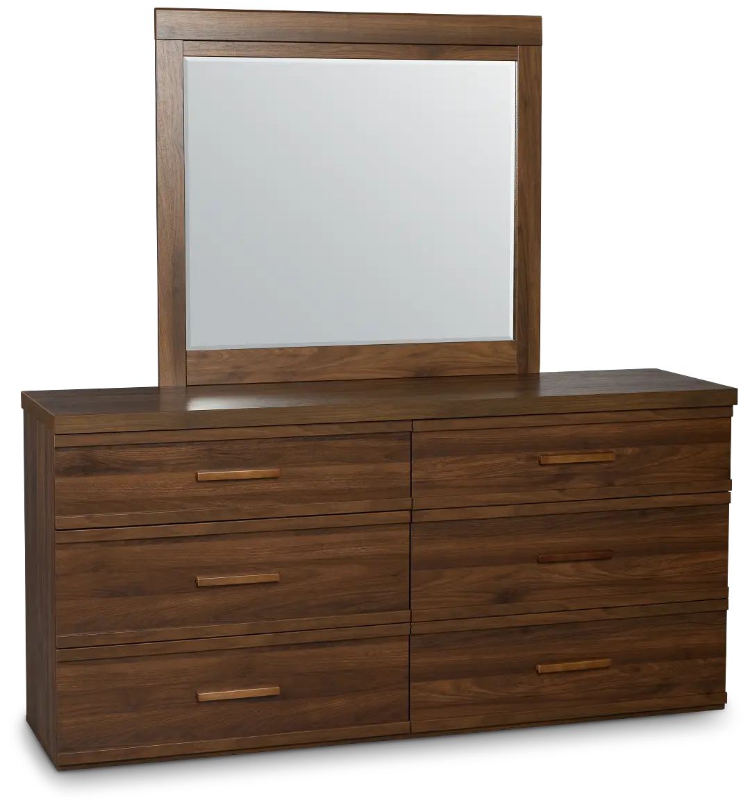 Atlantic Mid Tone Dresser & Mirror Atlantic Mid Tone Dresser & Mirror