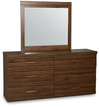 Atlantic Mid Tone Dresser & Mirror
