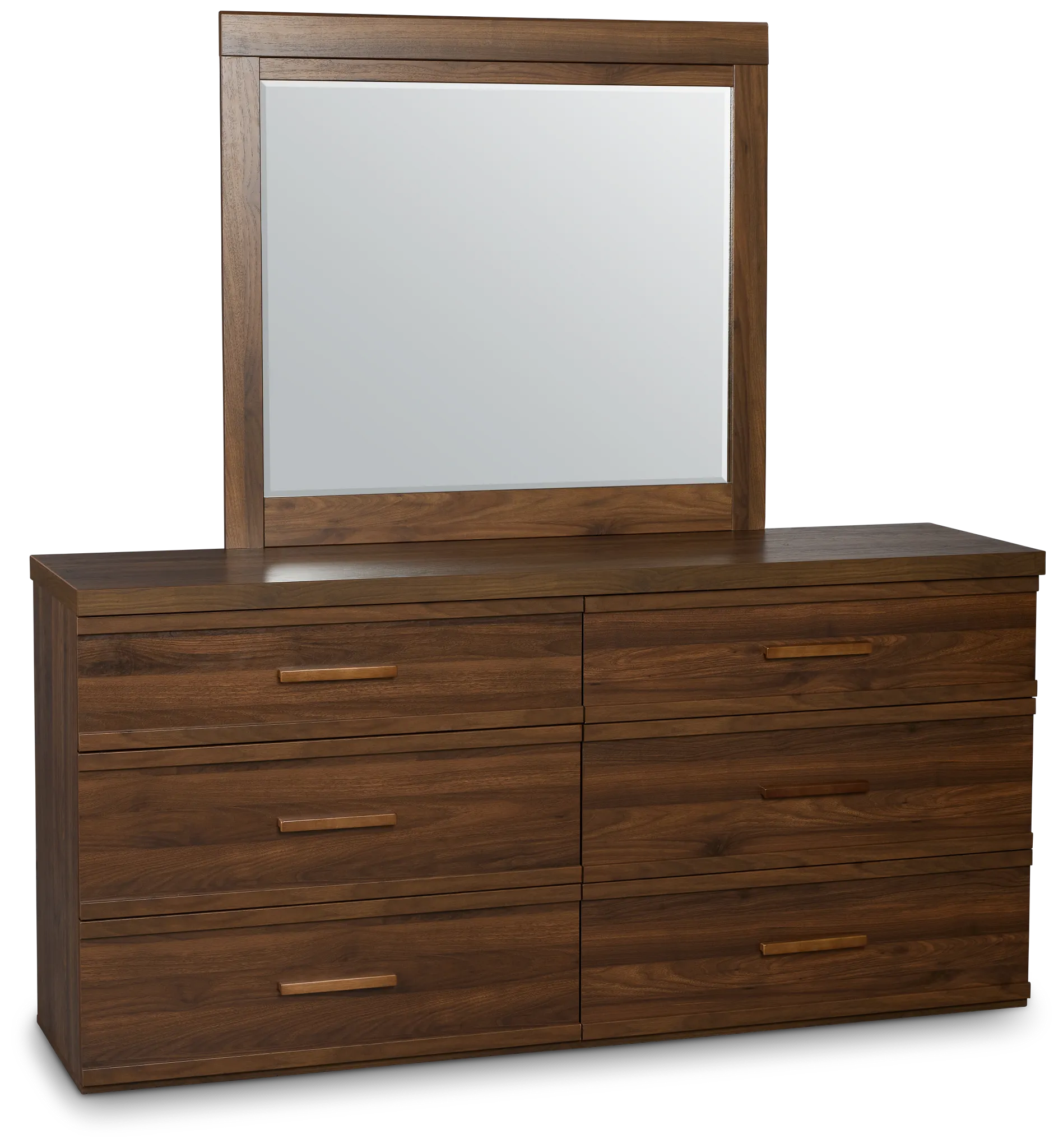 Atlantic Mid Tone Dresser & Mirror