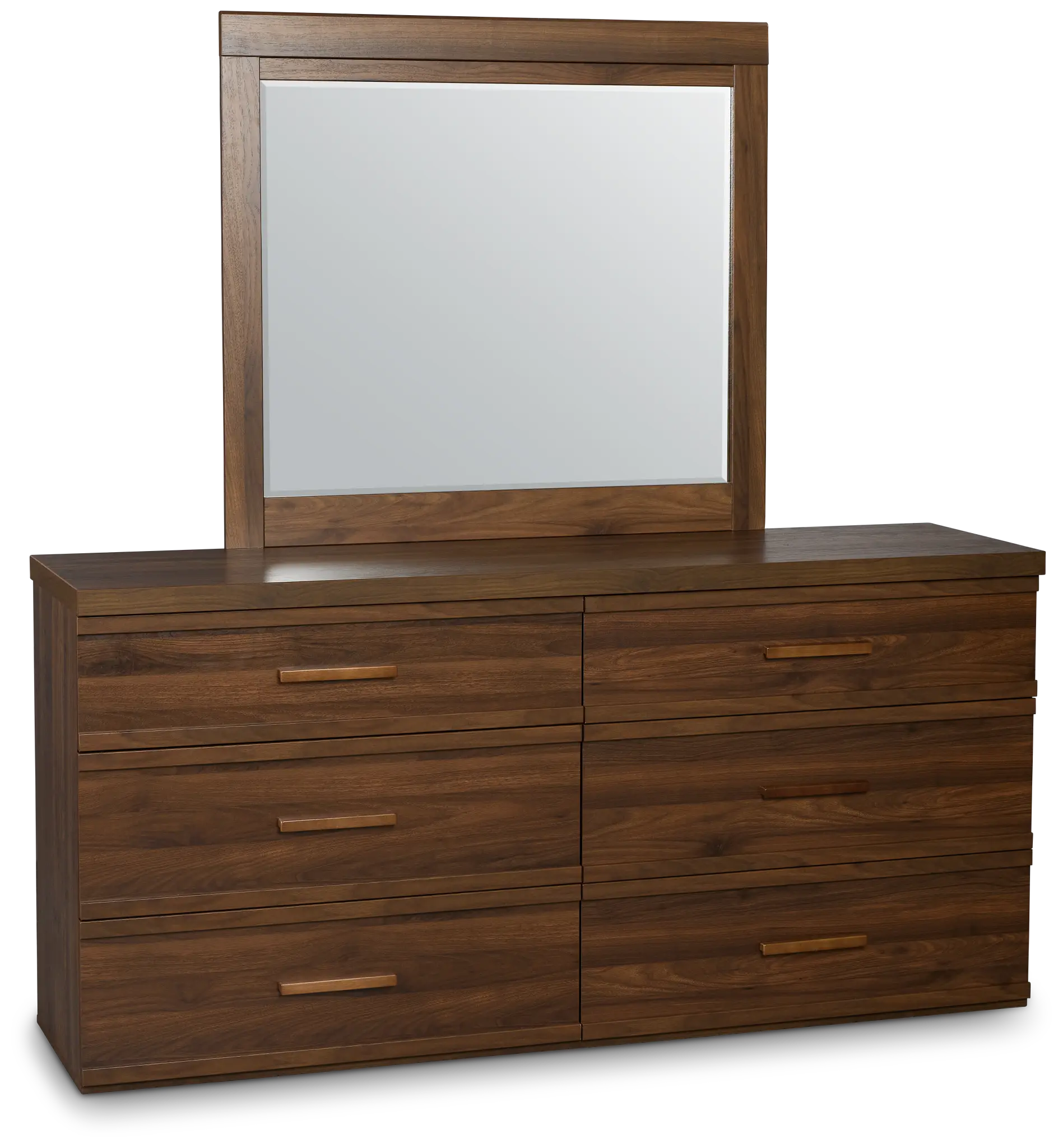 Atlantic Mid Tone Dresser & Mirror Atlantic Mid Tone Dresser & Mirror