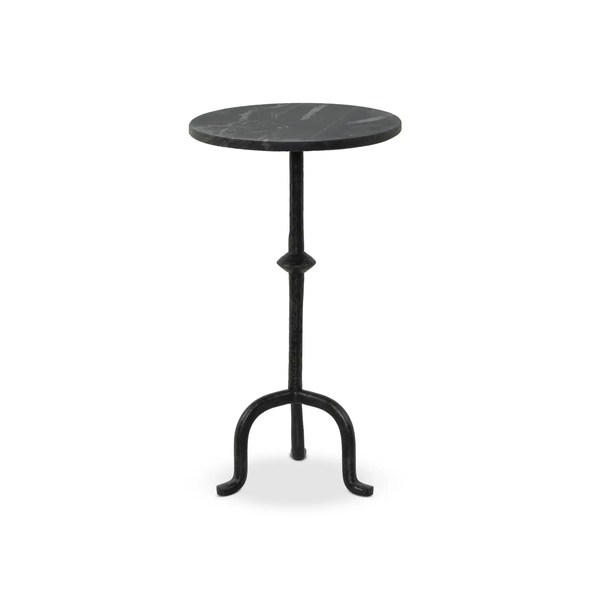 Four Hands Jocelyn Black Marble Round End Table Four Hands Jocelyn Black Marble Round End Table
