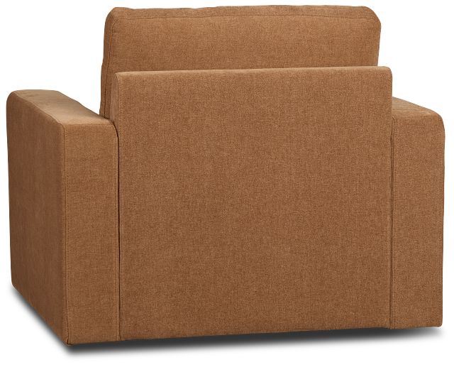 Addie Brown Fabric Swivel Chair
