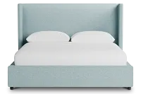 Captiva Elite Light Blue 48" Upholstered Shelter Bed