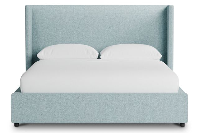 Captiva Elite Light Blue 48" Upholstered Shelter Bed