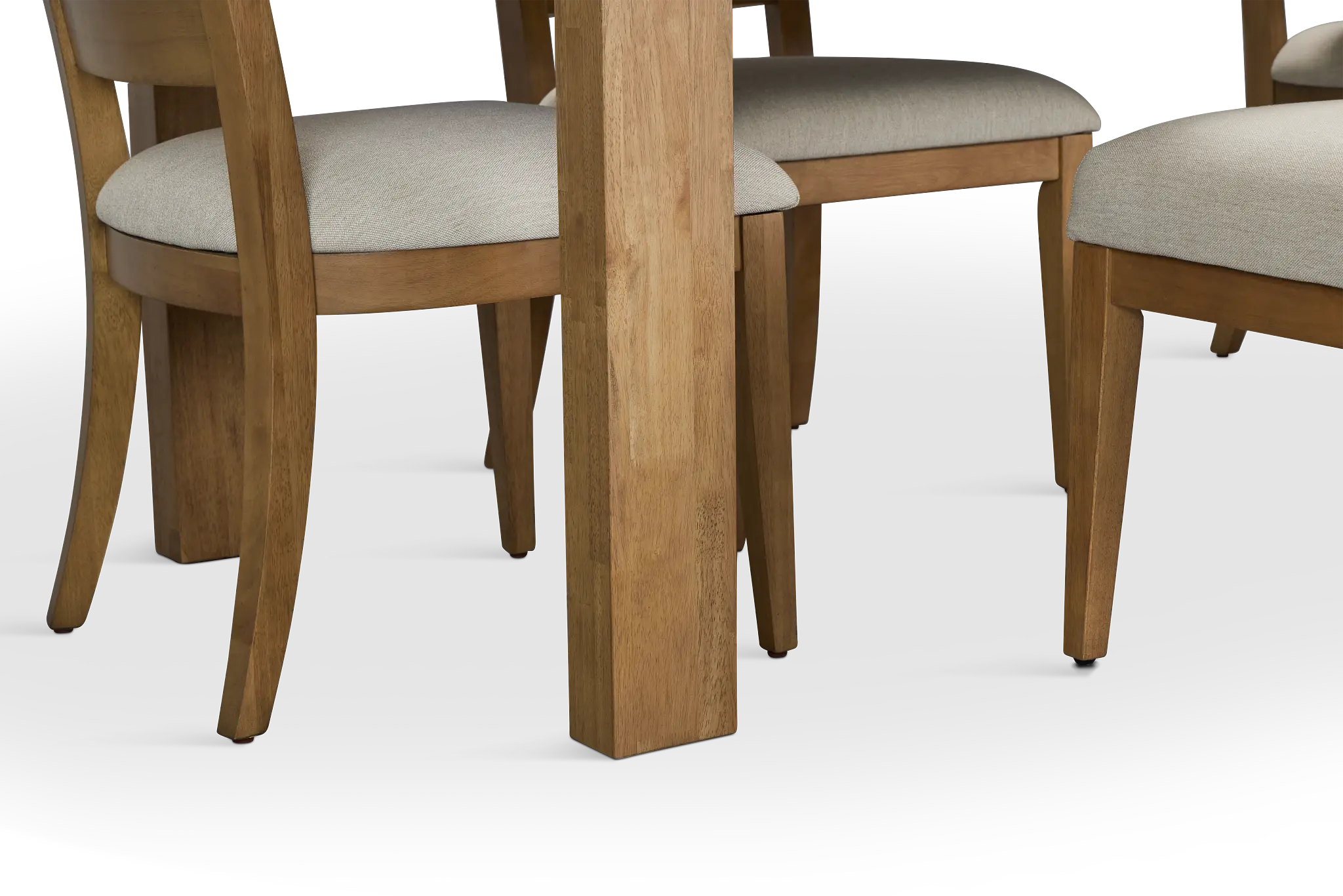 Tahoe Light Tone Rect Table With 4 Wood Side Chairs & Bench Tahoe Light Tone Rect Table With 4 Wood Side Chairs & Bench