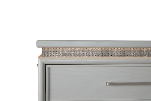 Alessandria White Lighted Drawer Chest