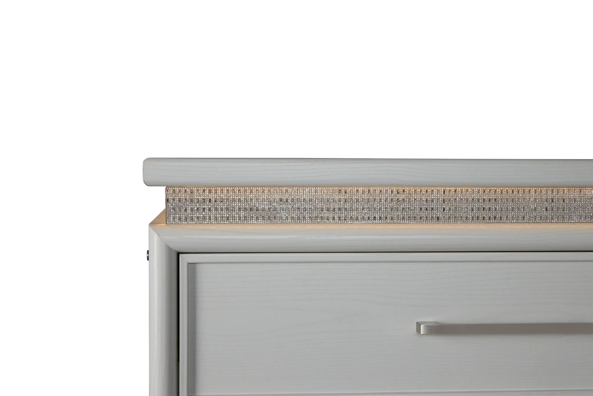 Alessandria White Lighted Drawer Chest