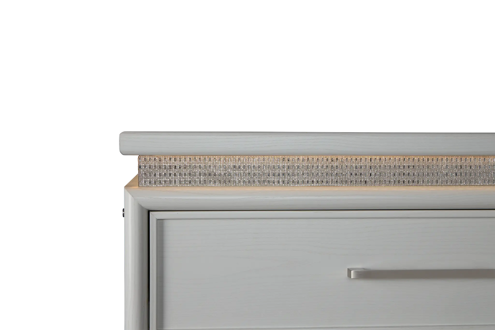 Alessandria White Lighted Drawer Chest Alessandria White Lighted Drawer Chest