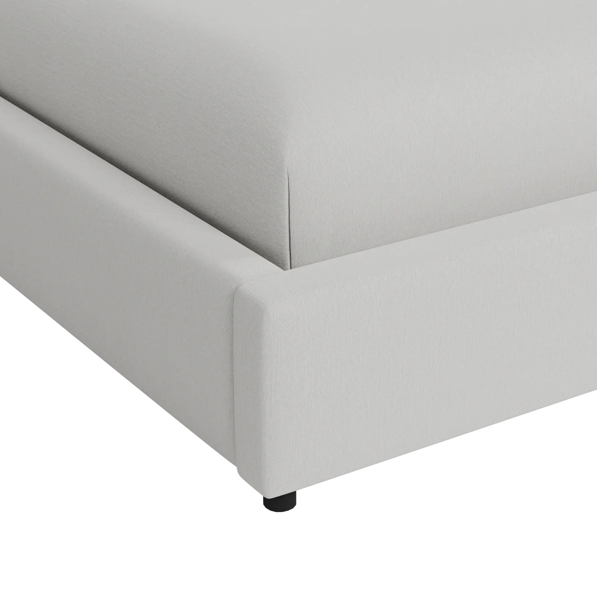 Grayton Delray Pewter 54" Upholstered Platform Bed Grayton Delray Pewter 54" Upholstered Platform Bed