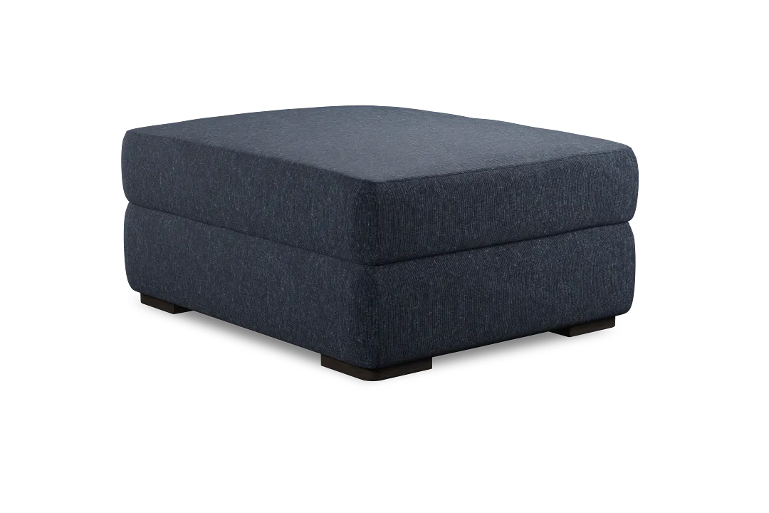 Abstract Blue Ottoman