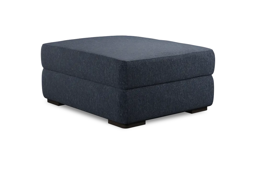Abstract Blue Ottoman Abstract Blue Ottoman