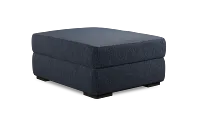 Edgewater Maguire Blue Ottoman