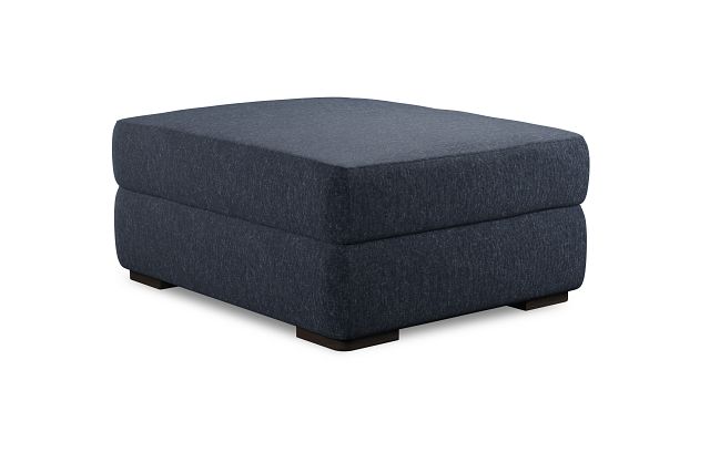 Edgewater Maguire Blue Ottoman