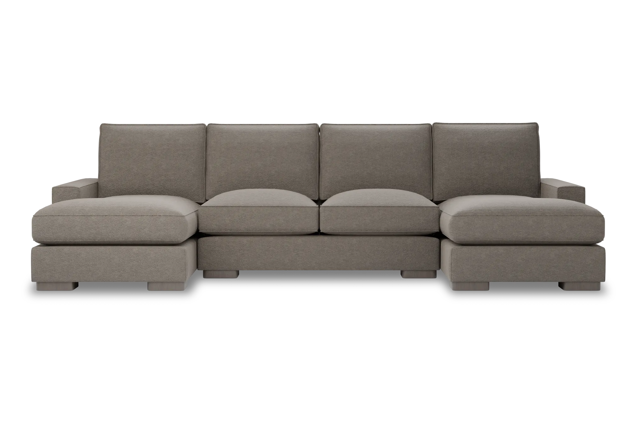 Edgewater Elite Brown Double Chaise Sectional