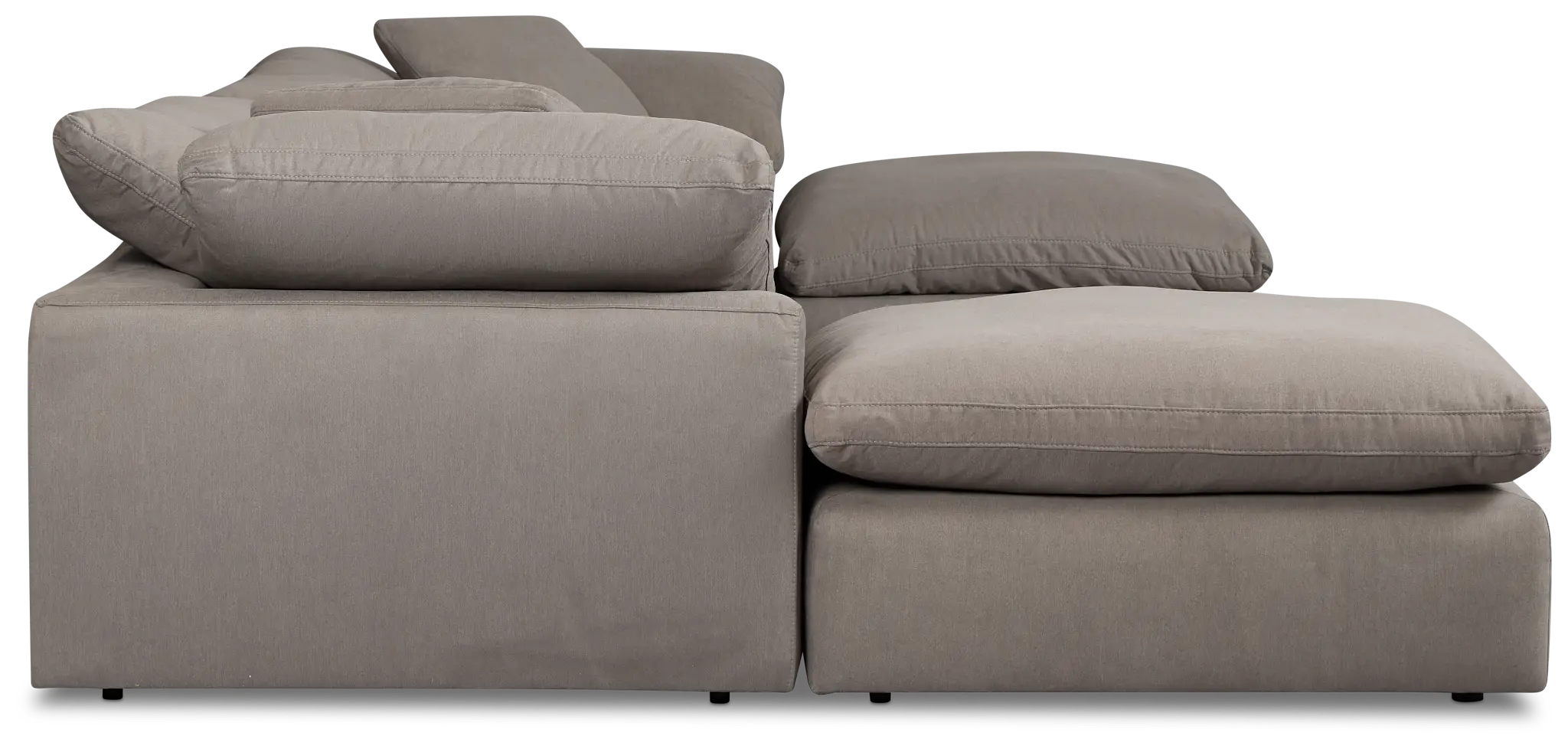 Nixon Light Gray Fabric 6 Piece Double Chaise Sectional Nixon Light Gray Fabric 6 Piece Double Chaise Sectional