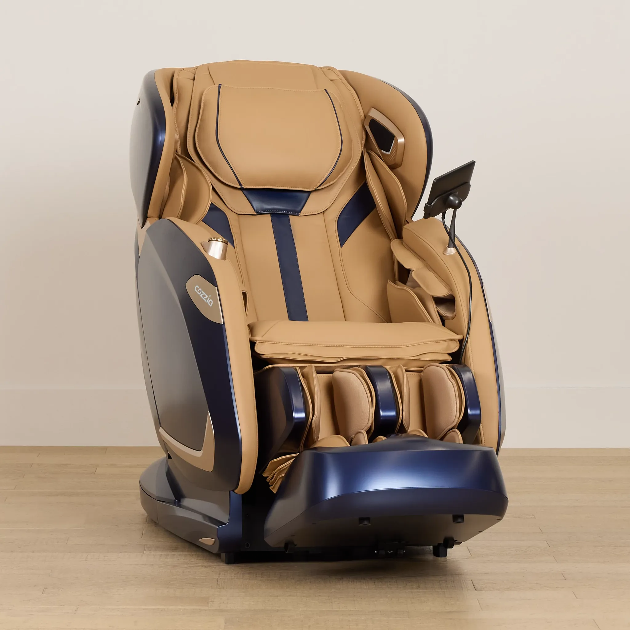 Zen Duo Light Brown Micro Massage Chair