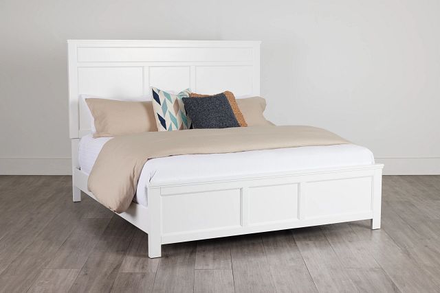 Seabrook White Panel Bed