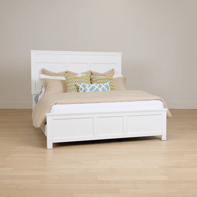 Seabrook White Panel Bed