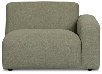 Baylor Green Fabric Right Chair