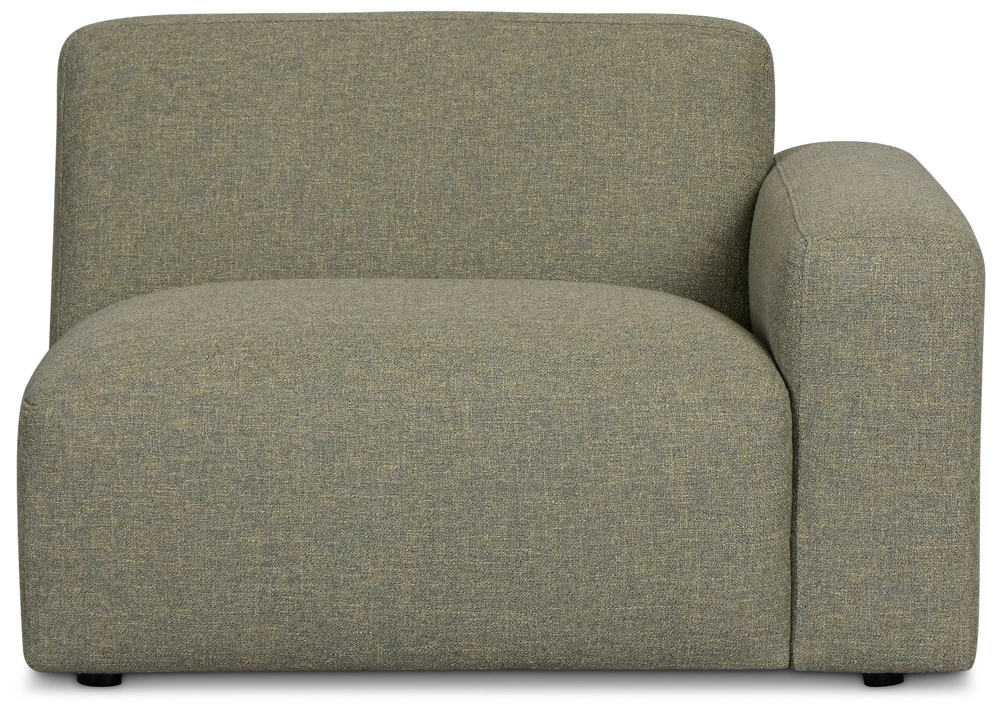 Baylor Green Fabric Right Chair