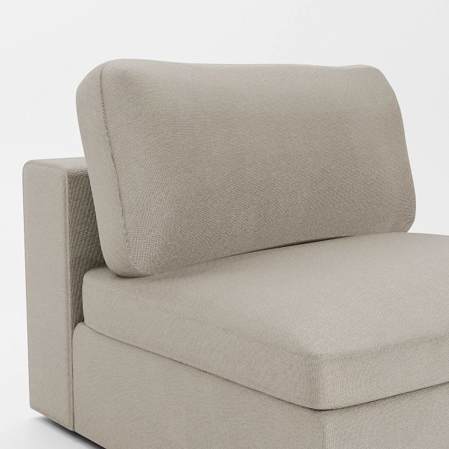 Destin Suave Beige Fabric Swivel Chair