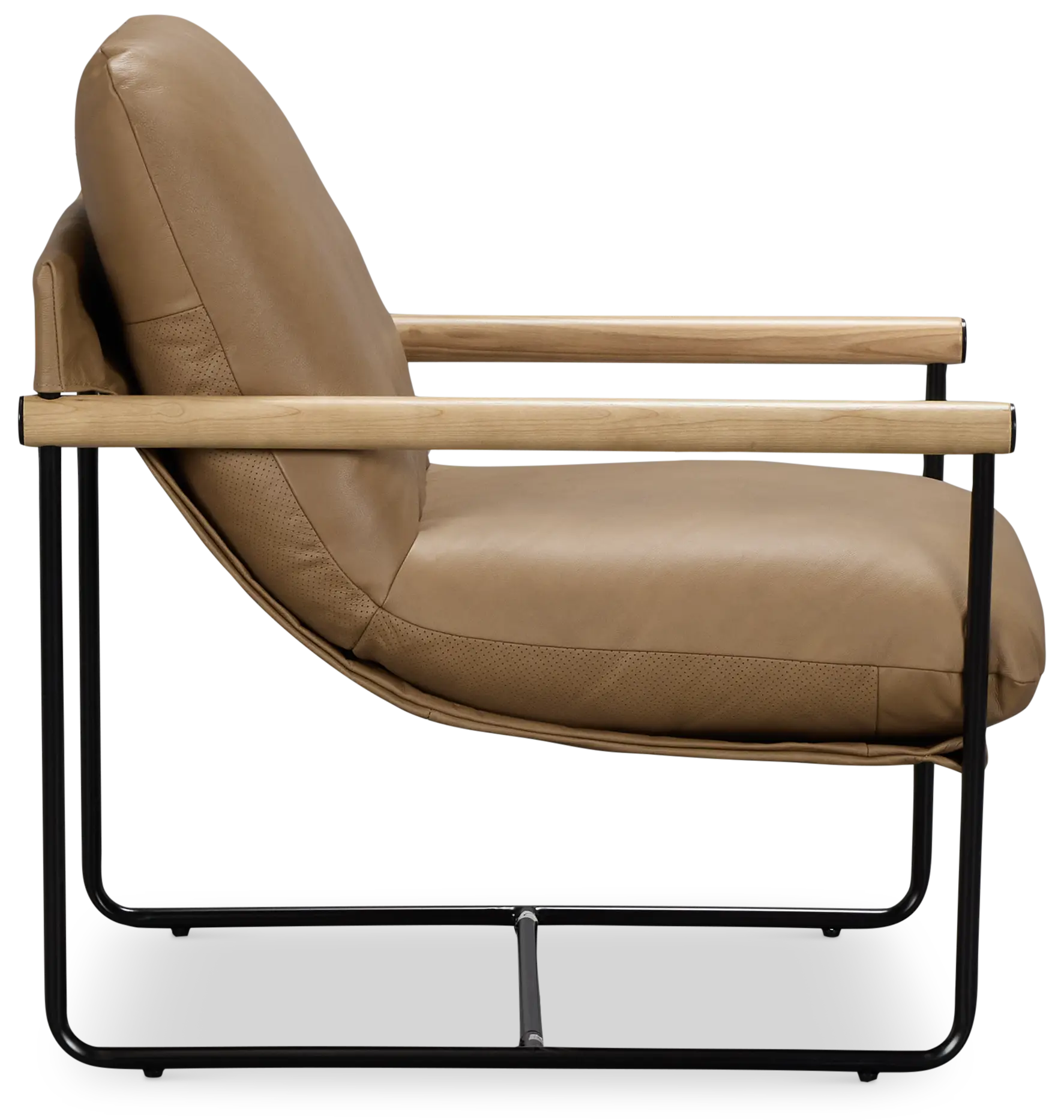 Margo Brown Leather Accent Chair Margo Brown Leather Accent Chair