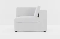 Destin Delray Light Gray Fabric Corner Chair