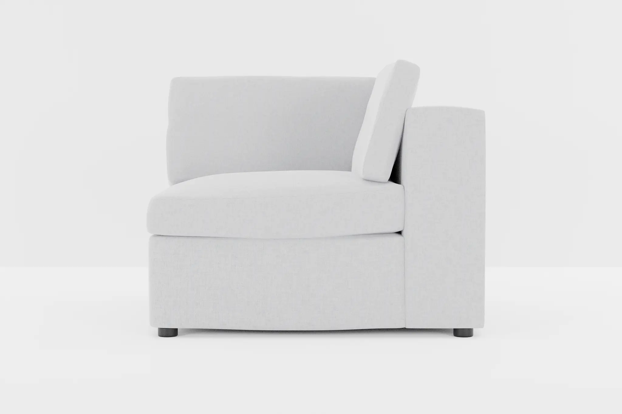 Destin Delray Light Gray Fabric Corner Chair Destin Delray Light Gray Fabric Corner Chair