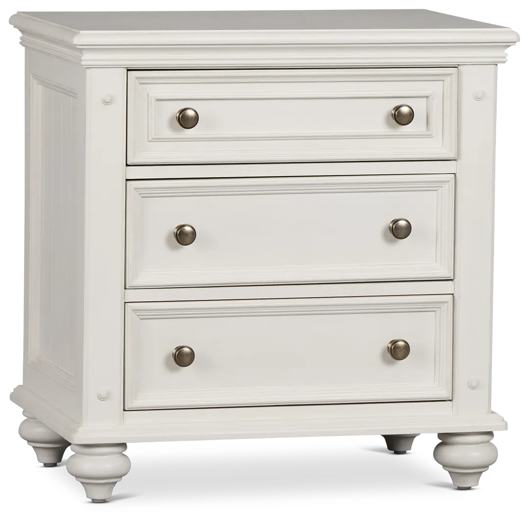Savannah Ivory 3-drawer Nightstand