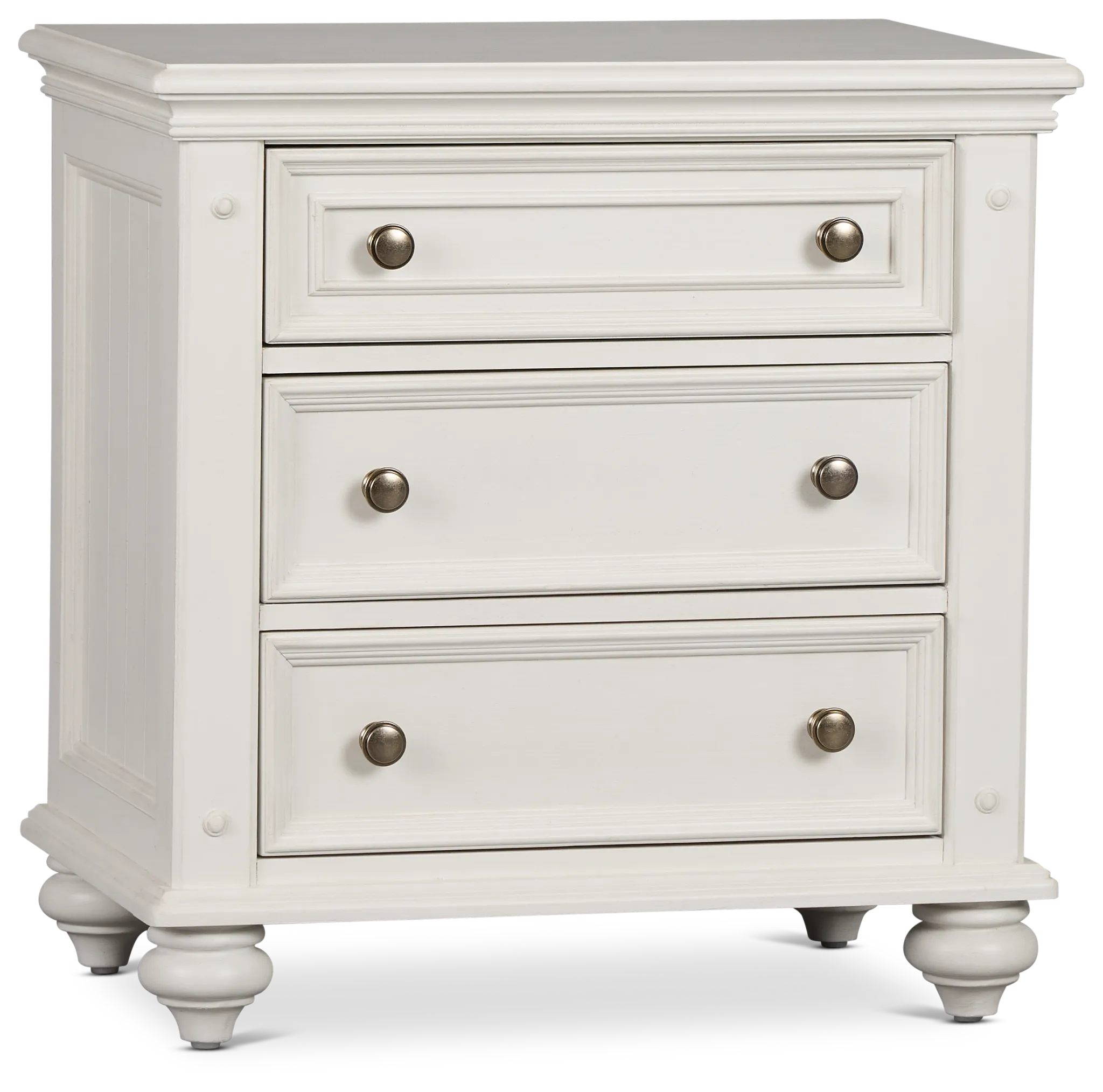 Savannah Ivory 3-drawer Nightstand