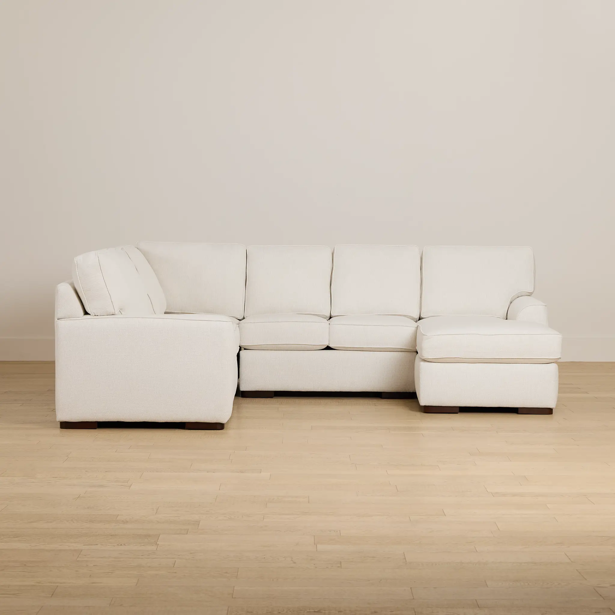 Sinclair Light Beige Fabric Medium Right Chaise Sectional Sinclair Light Beige Fabric Medium Right Chaise Sectional